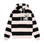 Derschutze Purple Striped Hoodie