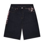 indigo raw Jorts